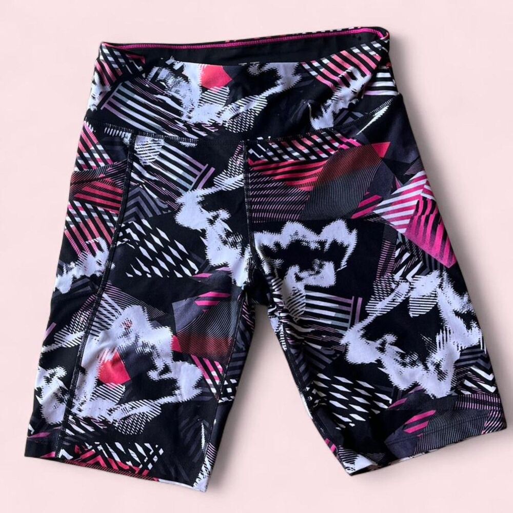 Calvin Klein Women's Size Medium Abstract Patterned Athletic Bike Shorts